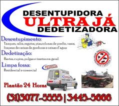 3077-5555 Ultraja Desentupidora em BH Limpeza de Calhas em BH Belo Horizonte