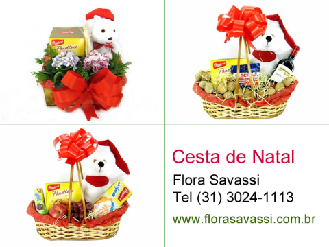 Cesta de Natal em Belo Horizonte MG. Entrega cesta de natal, flores BH
